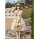 Mademoiselle Pearl Four Leaf Clover and Lime Blouse Apron Overdress JSK and Ops(Reservation/2 Colours/Full Payment Without Shipping)